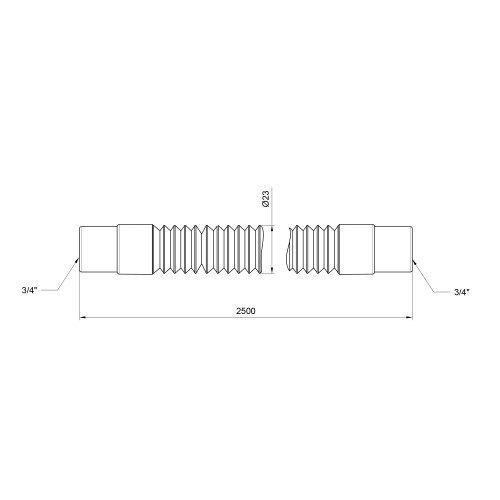 Шланг слив Thermo Alliance Standart для стиральной машины 250 см SD096W250 Шланг слив Thermo Alliance Standart для стиральной машины 250 см SD096W250