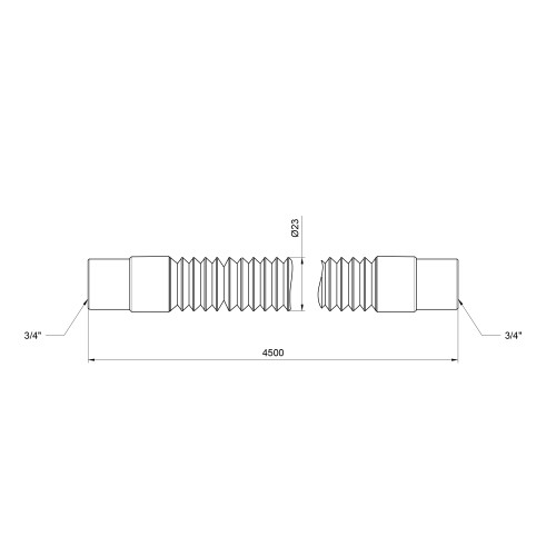Шланг слив Thermo Alliance Standart для стиральной машины 450 см SD096W450 Шланг слив Thermo Alliance Standart для стиральной машины 450 см SD096W450