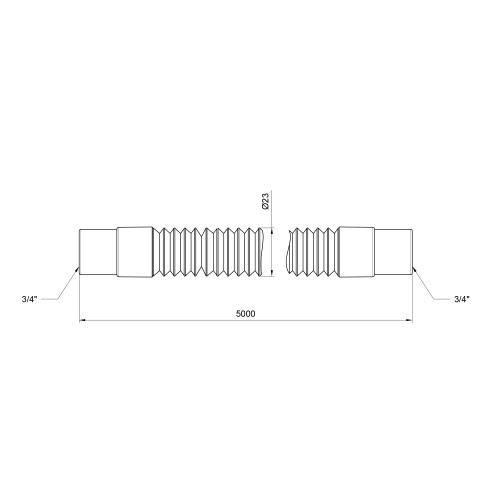 Шланг слив Thermo Alliance Standart для стиральной машины 500 см SD096W500 Шланг слив Thermo Alliance Standart для стиральной машины 500 см SD096W500