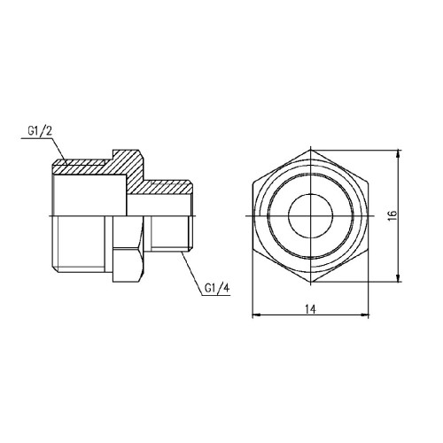 Ниппель редукционный Thermo Alliance Forte 1/2 Ниппель редукционный Thermo Alliance Forte 1/2
