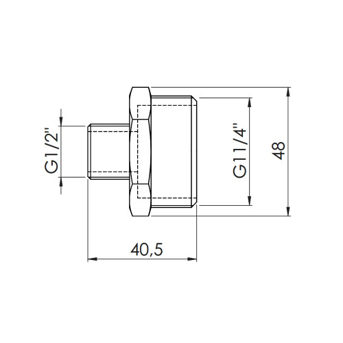 Ниппель редукционный Thermo Alliance Forte 1 1/4х1/2 Ниппель редукционный Thermo Alliance Forte 1 1/4х1/2