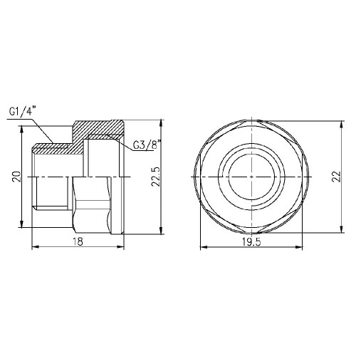 Переход Thermo Alliance Forte 3/8