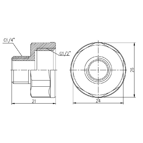 Переход Thermo Alliance Forte 1/2
