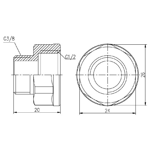 Переход Thermo Alliance Forte 1/2