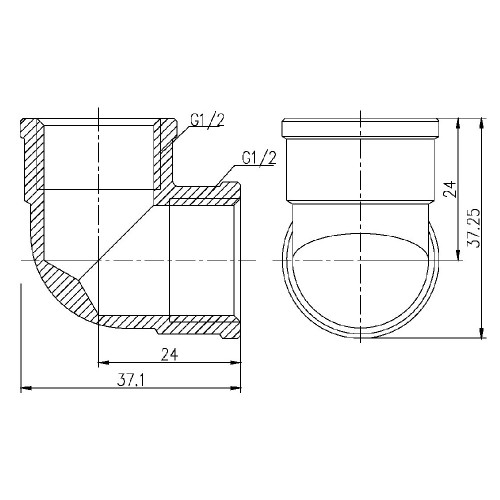 Уголок Thermo Alliance Forte 1/2