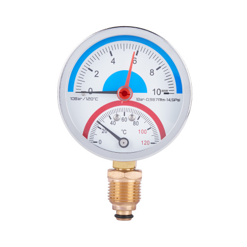 Термоманометр Thermo Alliance Standart 80 мм 1/2 Термоманометр Thermo Alliance Standart 80 мм 1/2