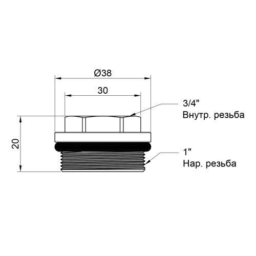 Футорка для коллектора Thermo Alliance Standart 1 Футорка для коллектора Thermo Alliance Standart 1