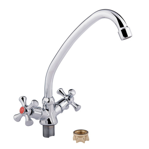 Смеситель для кухни Lidz Lamb 271F двухвентильный LDLAM271FCRM21889 Chrome Смеситель для кухни Lidz Lamb 271F двухвентильный LDLAM271FCRM21889 Chrome