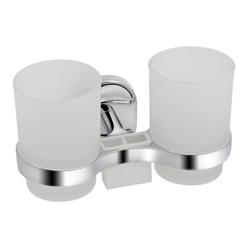 Стакан с держателем Lidz Oreo 0402 двойной настенный (матовое стекло) LDORE0402CRM22164 Chrome Стакан с держателем Lidz Oreo 0402 двойной настенный (матовое стекло) LDORE0402CRM22164 Chrome