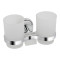 Стакан с держателем Lidz Oreo 0402 двойной настенный (матовое стекло) LDORE0402CRM22164 Chrome Стакан с держателем Lidz Oreo 0402 двойной настенный (матовое стекло) LDORE0402CRM22164 Chrome