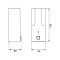 Дозатор для жидкого мыла Lidz Playa 0101 настенный 380 мл LDPLA0101WHI22316 White