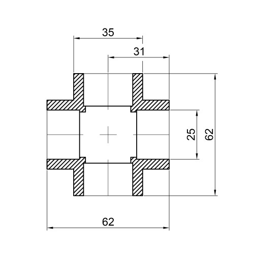 Крестовина PPR Thermo Alliance 25 Крестовина PPR Thermo Alliance 25