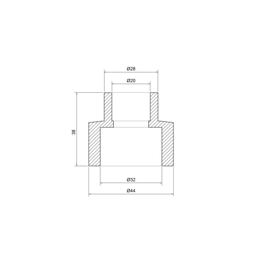 Муфта PPR Thermo Alliance 32х20 Муфта PPR Thermo Alliance 32х20