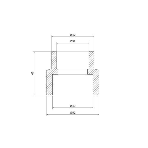 Муфта PPR Thermo Alliance 40х32 Муфта PPR Thermo Alliance 40х32