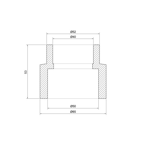 Муфта PPR Thermo Alliance 50х40 Муфта PPR Thermo Alliance 50х40