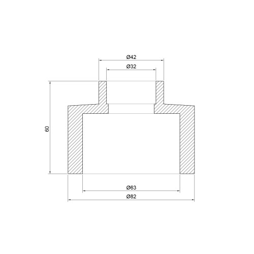 Муфта PPR Thermo Alliance 63х32 Муфта PPR Thermo Alliance 63х32