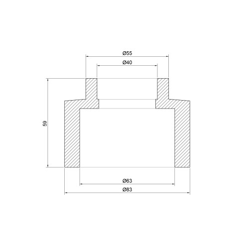 Муфта PPR Thermo Alliance 63х40 Муфта PPR Thermo Alliance 63х40