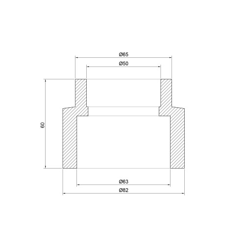 Муфта PPR Thermo Alliance 63х50 Муфта PPR Thermo Alliance 63х50