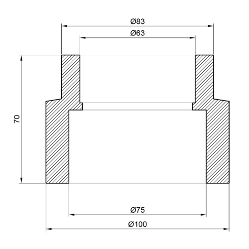 Муфта PPR Thermo Alliance 75х63 Муфта PPR Thermo Alliance 75х63