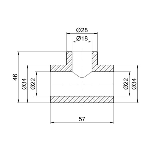 Тройник PPR Thermo Alliance 25х20х25 Тройник PPR Thermo Alliance 25х20х25