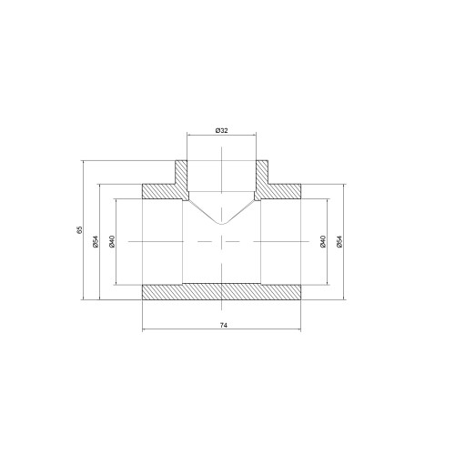 Тройник PPR Thermo Alliance 40х32х40 Тройник PPR Thermo Alliance 40х32х40