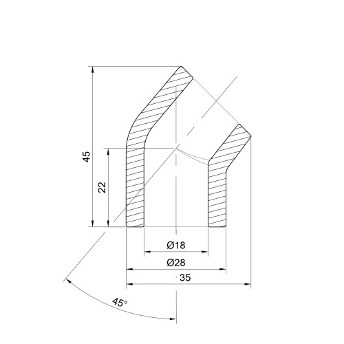 Уголок PPR Thermo Alliance 20, 45° Уголок PPR Thermo Alliance 20, 45°