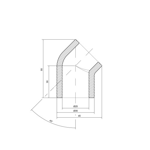 Уголок PPR Thermo Alliance 25, 45° Уголок PPR Thermo Alliance 25, 45°