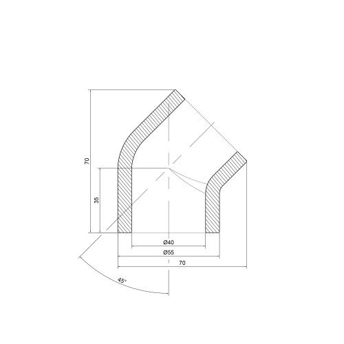 Уголок PPR Thermo Alliance 40, 45° Уголок PPR Thermo Alliance 40, 45°
