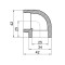 Уголок PPR Thermo Alliance 25, 90° Уголок PPR Thermo Alliance 25, 90°