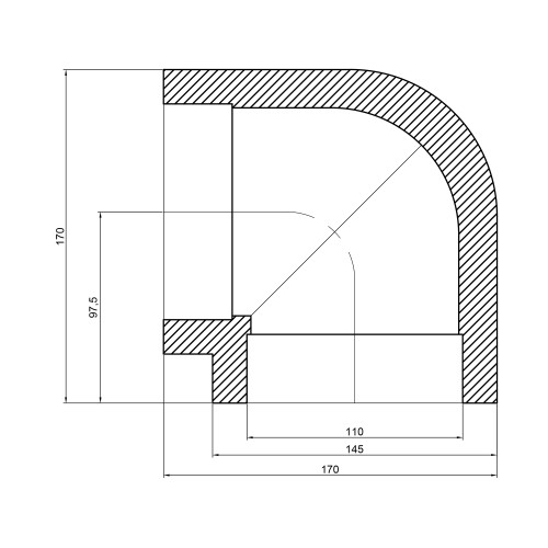 Уголок PPR Thermo Alliance 110, 90°