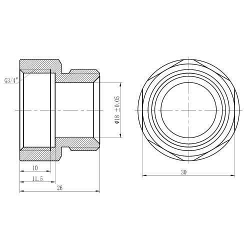Муфта обжимная Thermo Alliance Forte 20х3/4 Муфта обжимная Thermo Alliance Forte 20х3/4