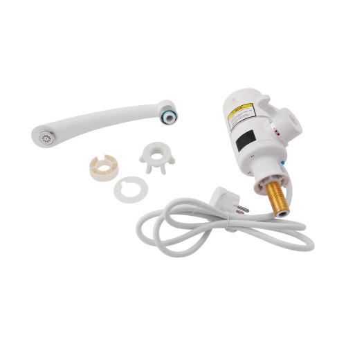 Проточный кран-водонагреватель кухонный для кухни Lidz Warm 057 LDWAR057WCR24983 White / Chrome Проточный кран-водонагреватель кухонный для кухни Lidz Warm 057 LDWAR057WCR24983 White / Chrome