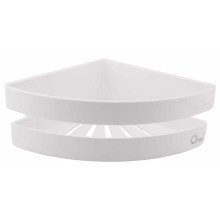 Полка угловая Qtap Police пластиковая QTPL01 White Полка угловая Qtap Police пластиковая QTPL01 White