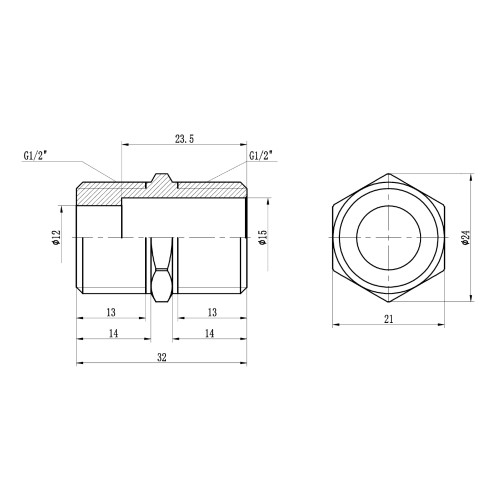 Ниппель удлиненный Thermo Alliance Forte 1/2
