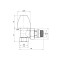 Кран радиаторный Thermo Alliance Base 1/2 Кран радиаторный Thermo Alliance Base 1/2