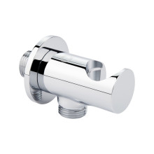 Подключение с держателем для шланга Qtap Spojeni округлое QTCRMBH030 Chrome Подключение с держателем для шланга Qtap Spojeni округлое QTCRMBH030 Chrome