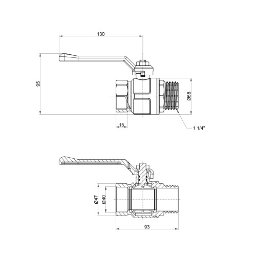 Кран шаровой Icma 1 Кран шаровой Icma 1