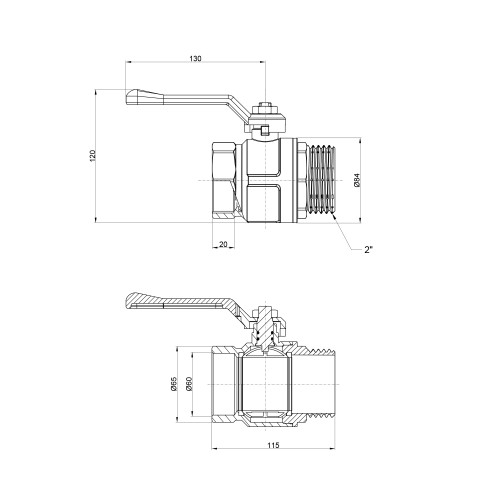 Кран шаровой Icma 2 Кран шаровой Icma 2