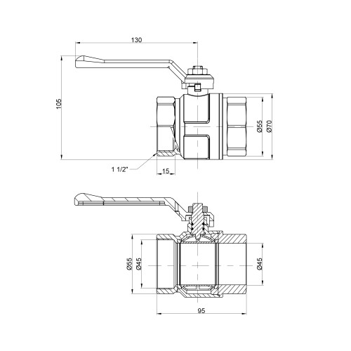 Кран шаровой Icma 1 Кран шаровой Icma 1