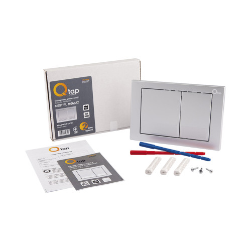 Панель смыва для унитаза Qtap Nest QT0111M06029SAT Панель смыва для унитаза Qtap Nest QT0111M06029SAT