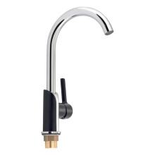 Смеситель для кухни Qtap Grand QTGRABCR007F Chrome/Black Смеситель для кухни Qtap Grand QTGRABCR007F Chrome/Black
