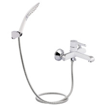 Смеситель для ванны Qtap Grand (c душевым гарнитуром) QTGRAWCR006 Chrome/White Смеситель для ванны Qtap Grand (c душевым гарнитуром) QTGRAWCR006 Chrome/White