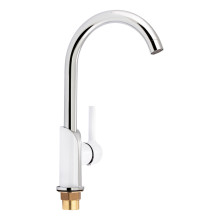 Смеситель для кухни Qtap Grand QTGRAWCR007F Chrome/White Смеситель для кухни Qtap Grand QTGRAWCR007F Chrome/White