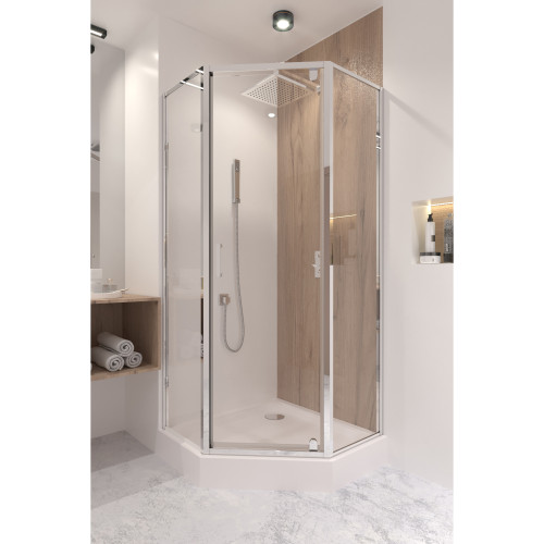 Душевая кабина Qtap Leo CRM10995-AC6 90х90 см, стекло Clear, CalcLess, 6 мм без поддона Душевая кабина Qtap Leo CRM10995-AC6 90х90 см, стекло Clear, CalcLess, 6 мм без поддона