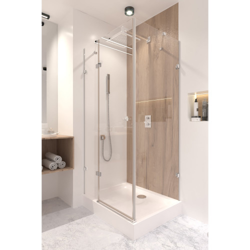 Душевая кабина Qtap Capricorn CRM1018RC6 100х80 см, стекло Clear 6 мм, CalcLess, без поддона Душевая кабина Qtap Capricorn CRM1018RC6 100х80 см, стекло Clear 6 мм, CalcLess, без поддона