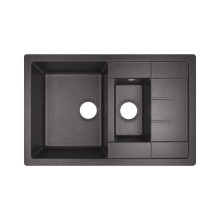 Кухонная мойка с дополнительной чашей Lidz 780x495/200 BLA-03 (LIDZBLA03780495200) Кухонная мойка с дополнительной чашей Lidz 780x495/200 BLA-03 (LIDZBLA03780495200)