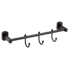 Держатель для полотенца Qtap Liberty 3 крючка 365 мм QTLIBBLM1154-3 Black Держатель для полотенца Qtap Liberty 3 крючка 365 мм QTLIBBLM1154-3 Black