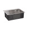 Мойка для кухни интегрированная Lidz Handmade H6050 (LDH6050BRU35371) Brushed Steel 3,0/1,0 мм
