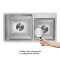 Мойка для кухни с двумя чашами интегрированная Lidz Handmade H7843 (LDH7843BRU35387) Brushed Steel 3,0/1,0 мм Мойка для кухни с двумя чашами интегрированная Lidz Handmade H7843 (LDH7843BRU35387) Brushed Steel 3,0/1,0 мм