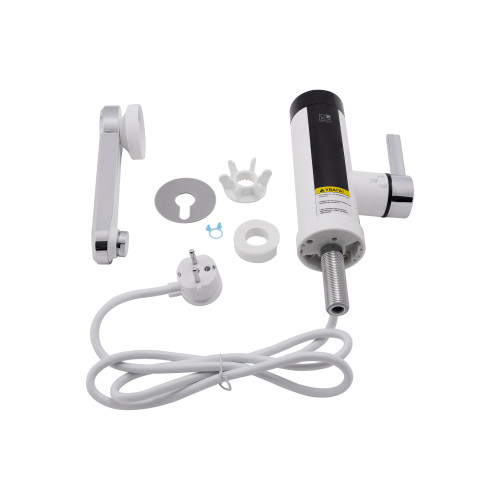 Проточный кран-водонагреватель кухонный для кухни Lidz Warm 061 LDWAR061WCR35431 White / Chrome Проточный кран-водонагреватель кухонный для кухни Lidz Warm 061 LDWAR061WCR35431 White / Chrome